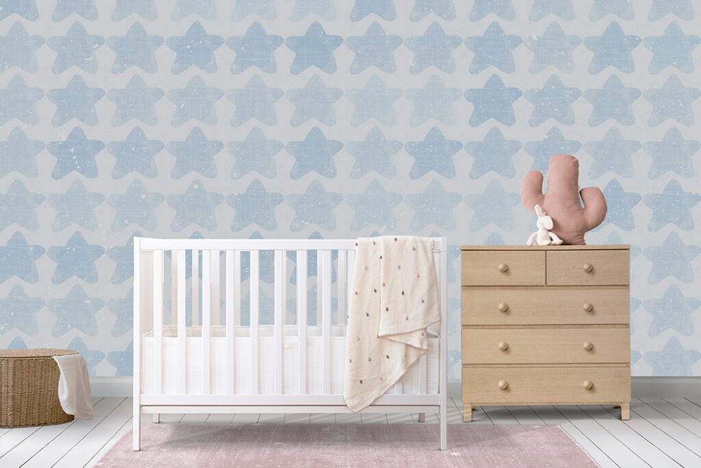 Mural Decorativo DA-001 ALGODÓN DE ESTRELLAS – Papeles para Niños | Transforma tu Espacio