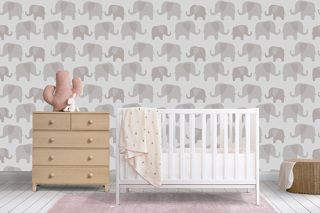 Papel de Colgadura DA-003 MAMÁ ELEFANTE – Papeles para Niños | Estilo y Elegancia Mural