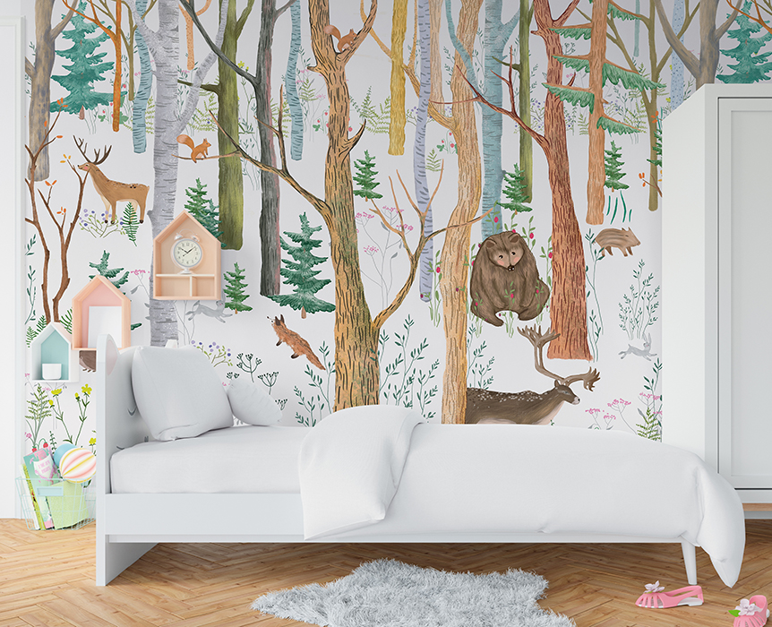 Mural Decorativo DA-020 MI AMIGO OSO – Papeles para Niños | Transforma tu Espacio