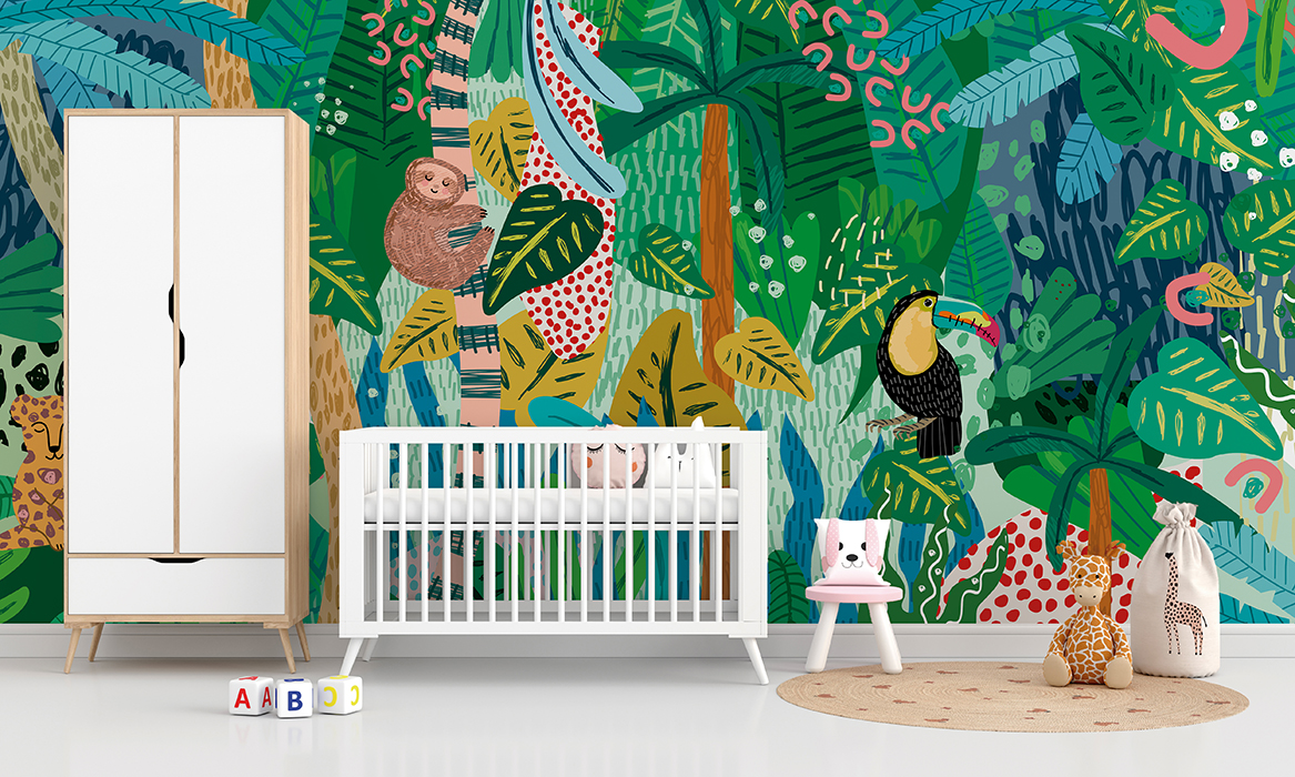 Papel Tapiz DA-022 CHISPA DE SELVA – Papeles para Niños | Arte en cada Pared