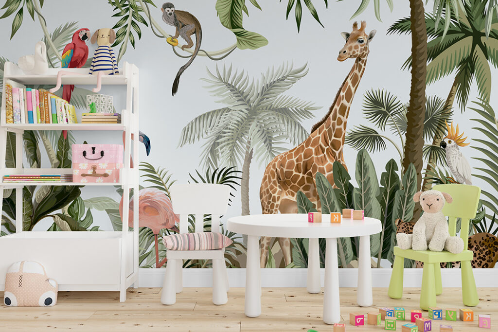 Papel Tapiz DA-023 TROPICALIA KIDS – Papeles para Niños | Arte en cada Pared