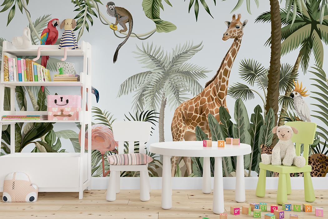 Papel Tapiz DA-023 TROPICALIA KIDS – Papeles para Niños | Arte en cada Pared