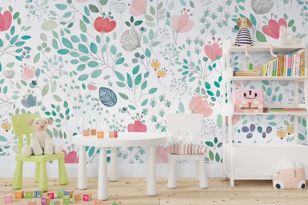 Papel Tapiz Exclusivo DA-027 DESTELLOS DE COLOR – Papeles para Niños | Diseño Único para tus Paredes