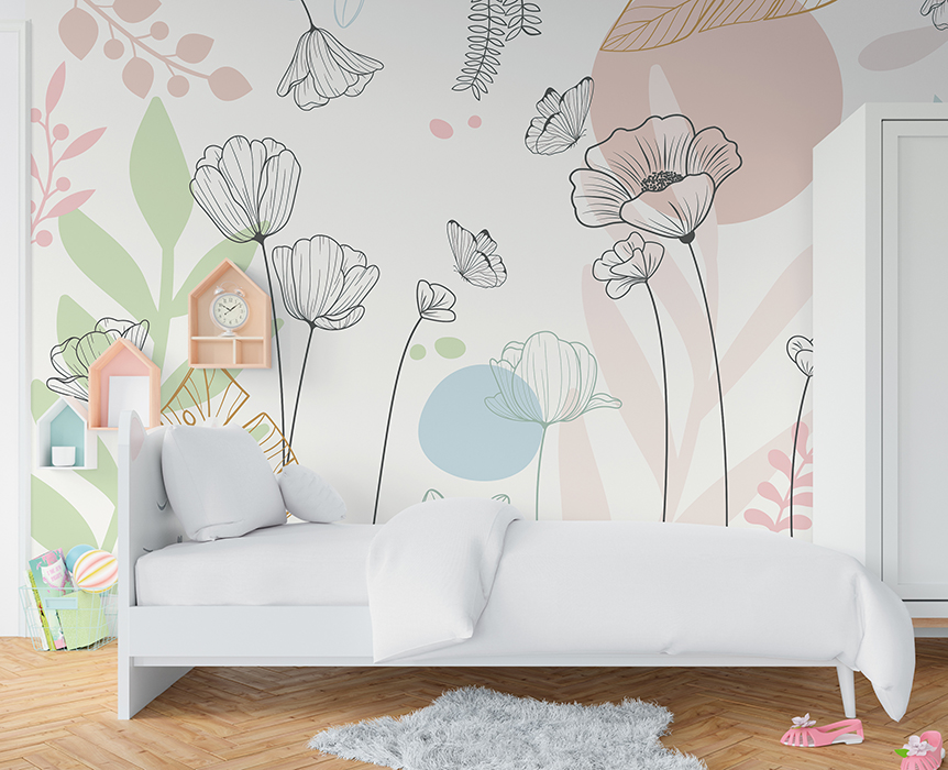 Mural Decorativo DA-028 VIENTO Y ALEGRÍA – Papeles para Niños | Transforma tu Espacio · imagen 1