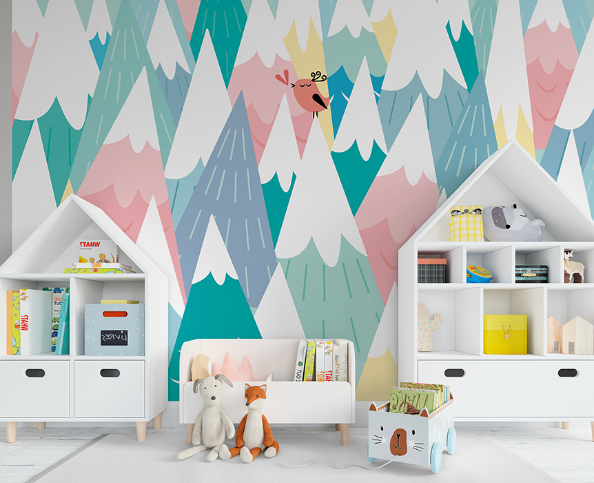Mural Decorativo DA-040 NEVADOS PASTELES – Papeles para Niños | Transforma tu Espacio · imagen 1