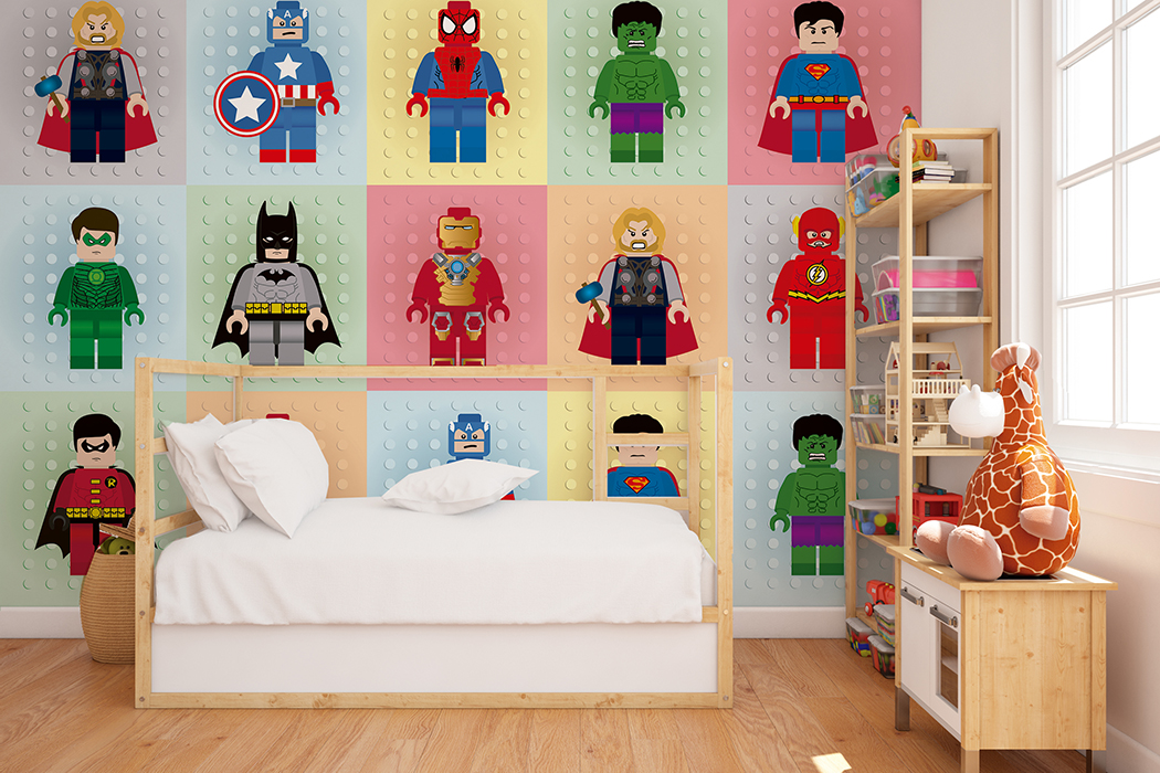 Revestimiento Mural DA-042 LEGO – Papeles para Niños | Instalado en Bogotá · imagen 1