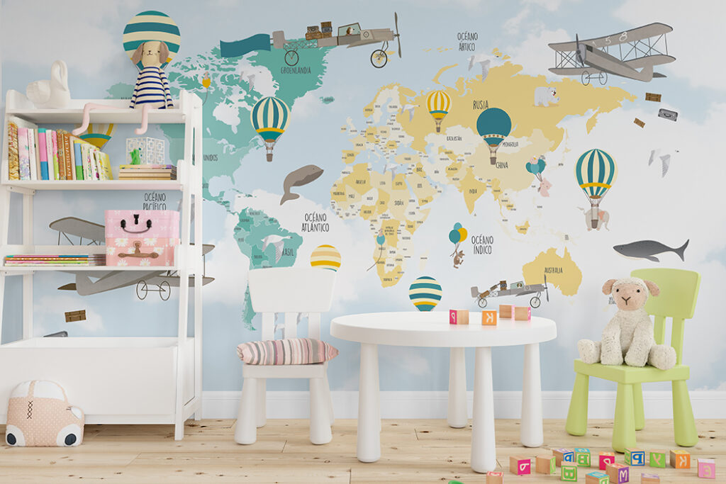 Mural Decorativo DA-048 EL GRAN VIAJERO – Papeles para Niños | Transforma tu Espacio