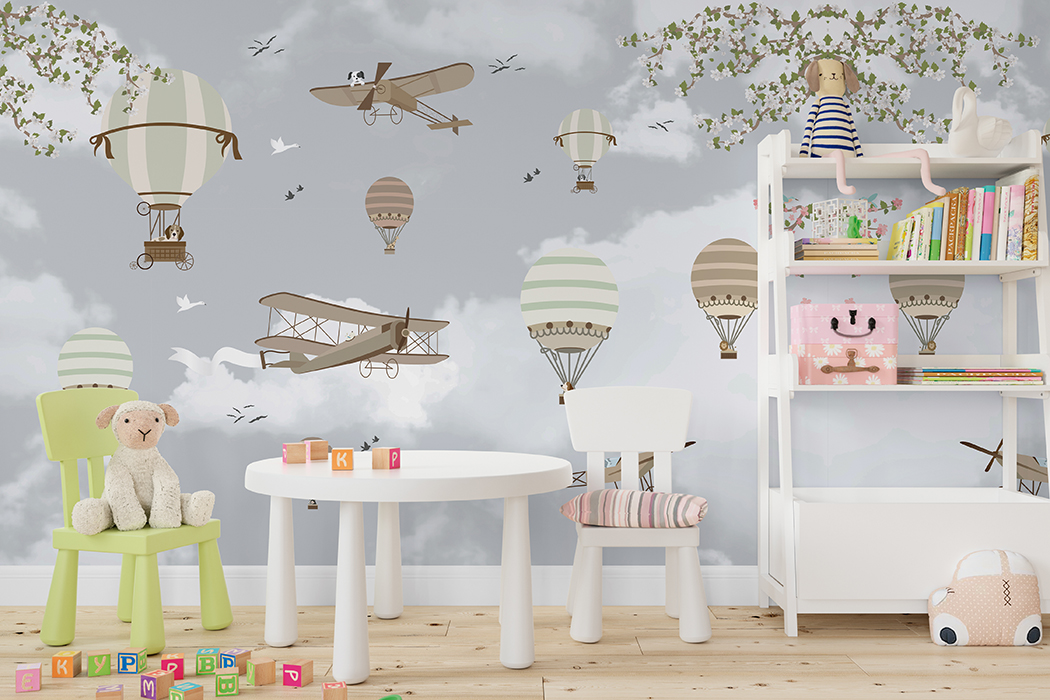 Papel Tapiz DA-049 PERRITOS VIAJEROS – Papeles para Niños | Arte en cada Pared · imagen 1