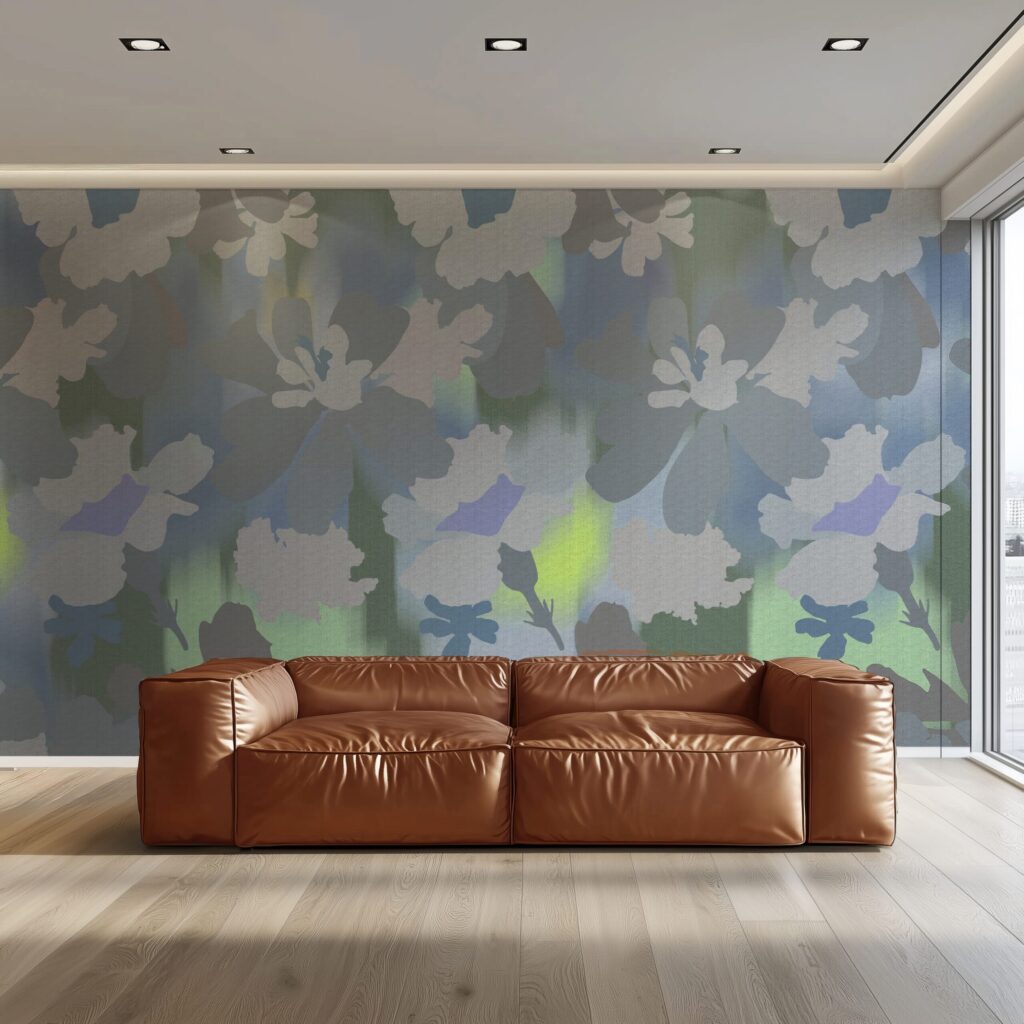 Mural Decorativo FLORES VERDE LIMA – Made in Haus | Transforma tu Espacio