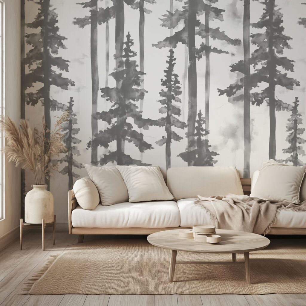 Papel tapiz tipo madera: cómo traer la calidez del bosque a tus paredes con acabado de lujo (sin caer en lo rústico-decorativo)
