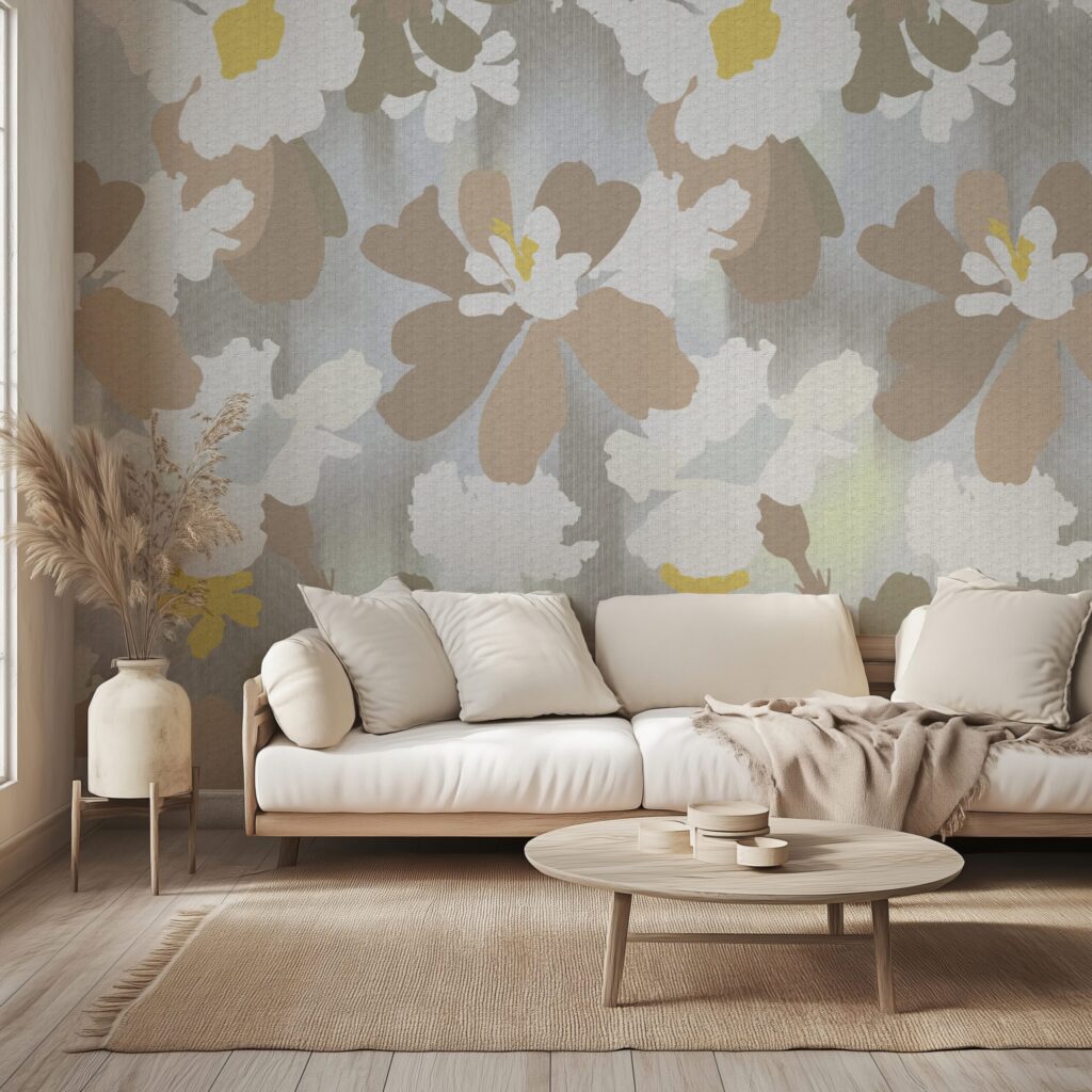 Papel de Colgadura FLORES TRIGO – Made in Haus | Estilo y Elegancia Mural