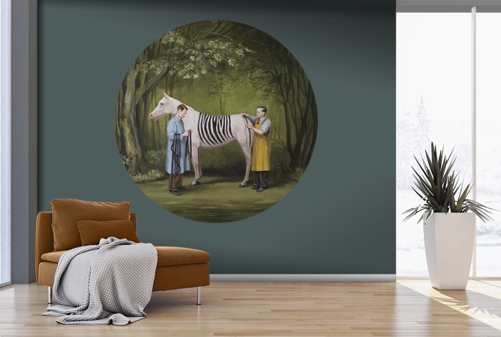 Papel Tapiz Exclusivo Caballo Cedra – Made in Haus | Diseño Único para tus Paredes