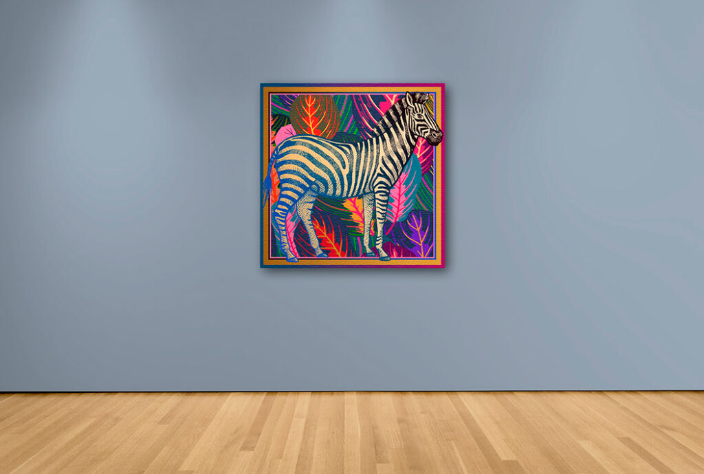 Arte Mural Color Zebra – Cuadros y Arte | Arte que Transforma Ambientes