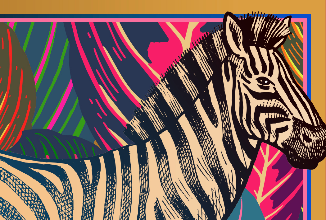 Arte Mural Color Zebra – Cuadros y Arte | Arte que Transforma Ambientes · imagen 2