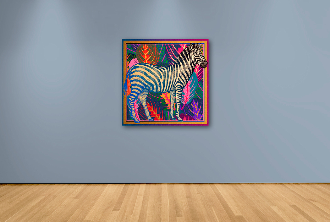 Arte Mural Color Zebra – Cuadros y Arte | Arte que Transforma Ambientes · imagen 1