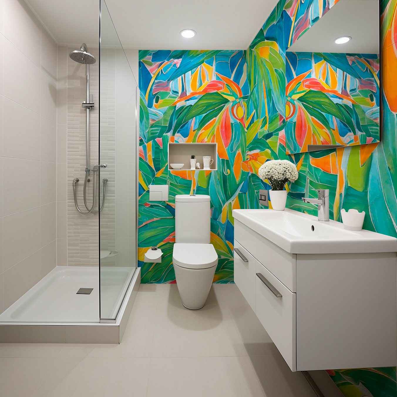Papel Tapiz Exclusivo Sabal Tropical – Made in Haus | Diseño Único para tus Paredes
