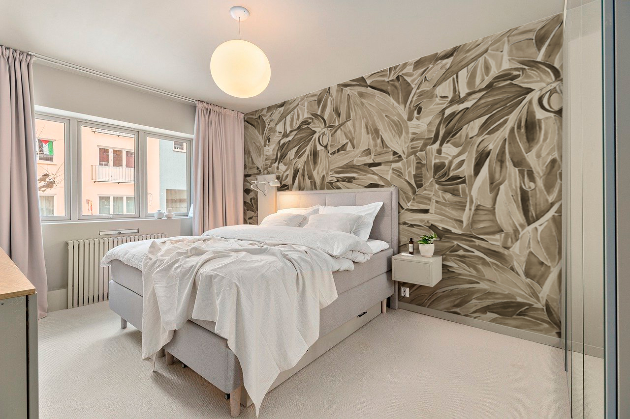 Papel de Colgadura Sabal Sombras – Made in Haus | Estilo y Elegancia Mural · imagen 1