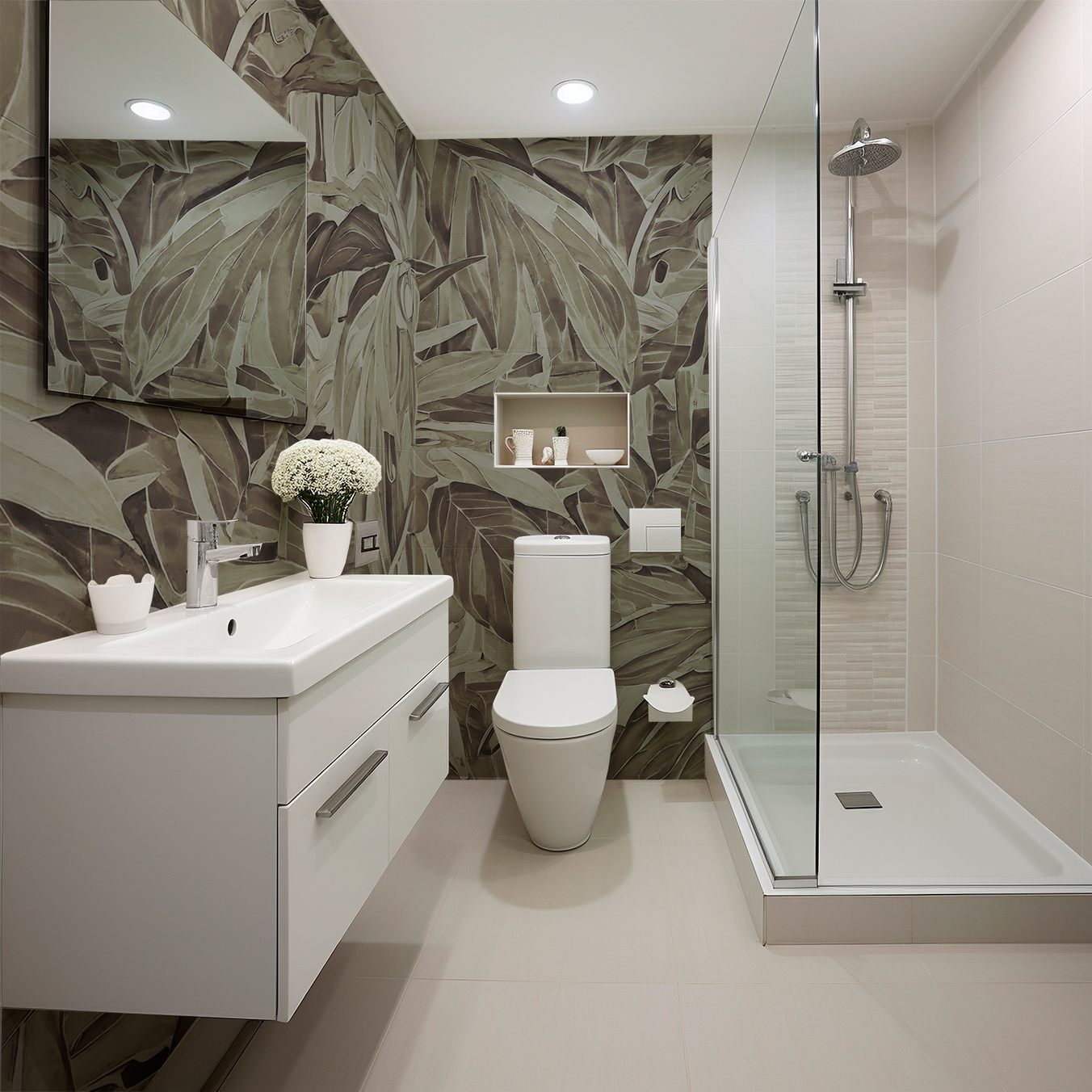 Papel Tapiz Sabal Oliva – Made in Haus | Arte en cada Pared · imagen 1