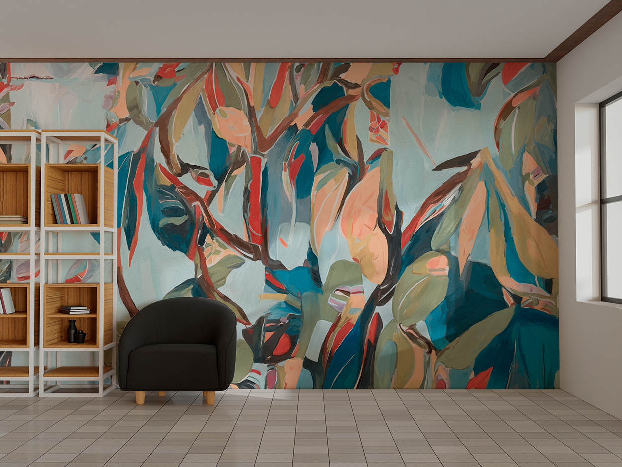 Papel de Colgadura Vara De Humo Rosa – Made in Haus | Estilo y Elegancia Mural