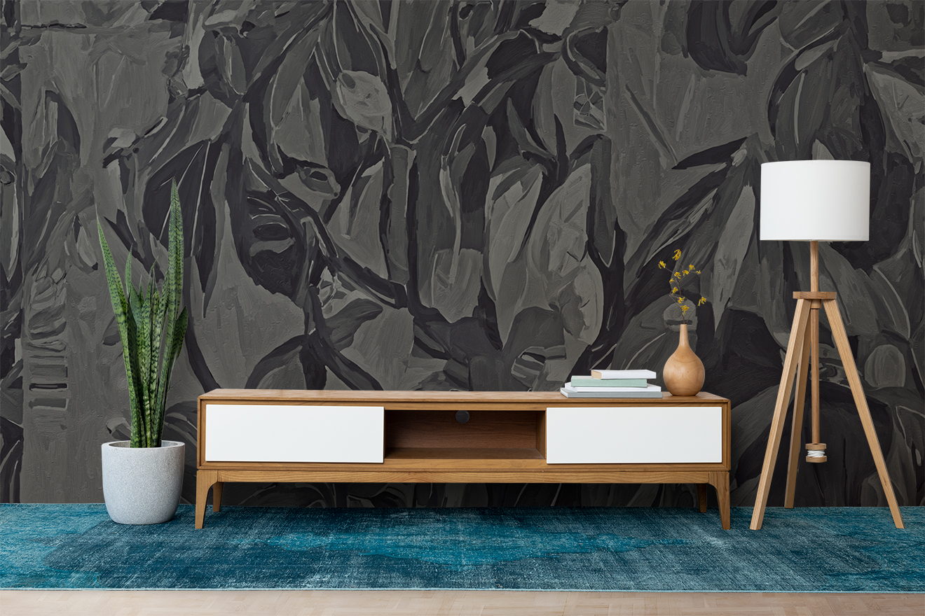 Papel de Colgadura Vara De Humo Gris – Made in Haus | Estilo y Elegancia Mural