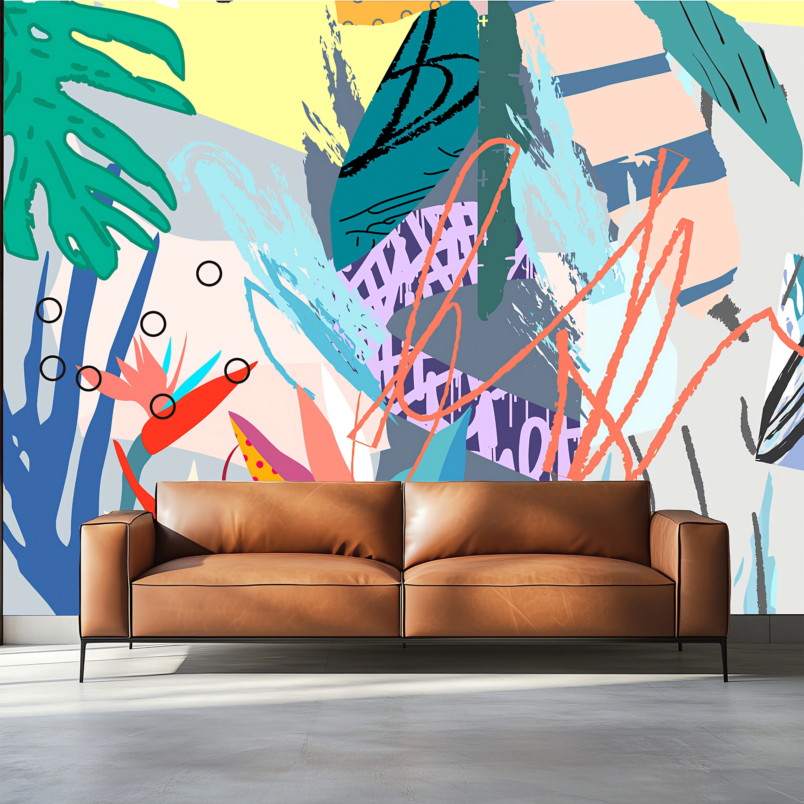 Papel Tapiz HOJA DE BALAZO – Made in Haus | Arte en cada Pared · imagen 1
