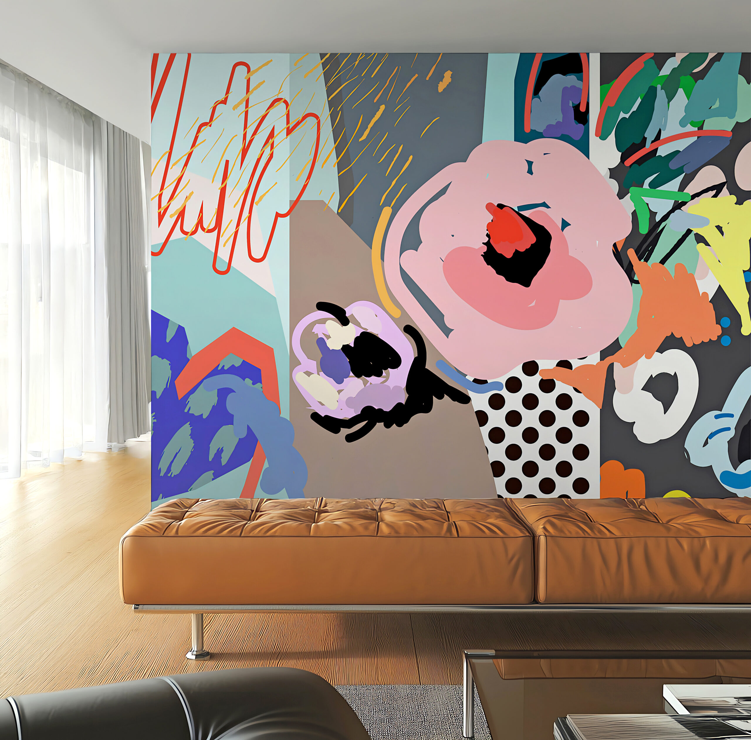 Papel de Colgadura DRAW LIPSTICK – Made in Haus | Estilo y Elegancia Mural