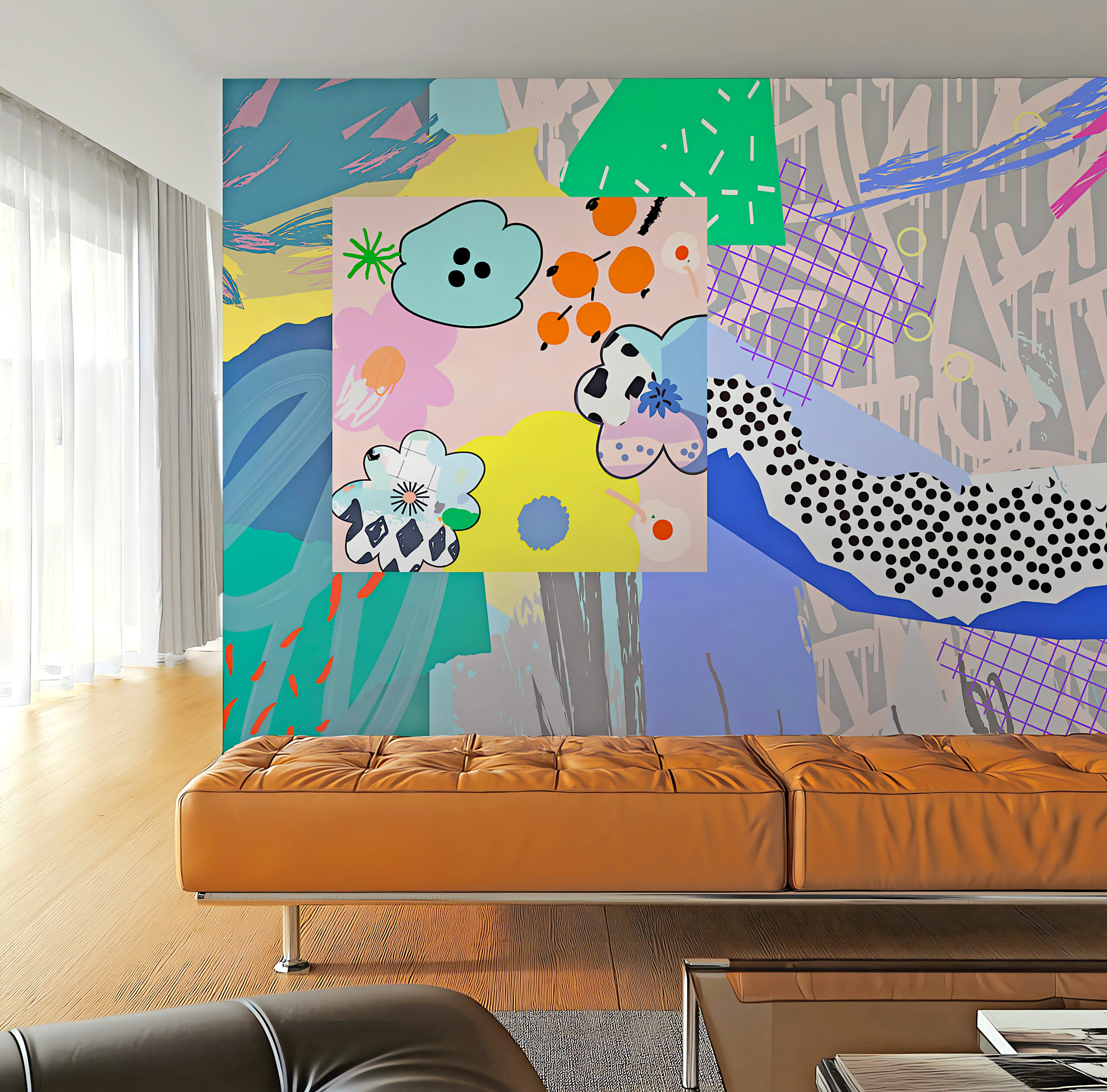 Papel Tapiz POP FLOWERS – Made in Haus | Arte en cada Pared
