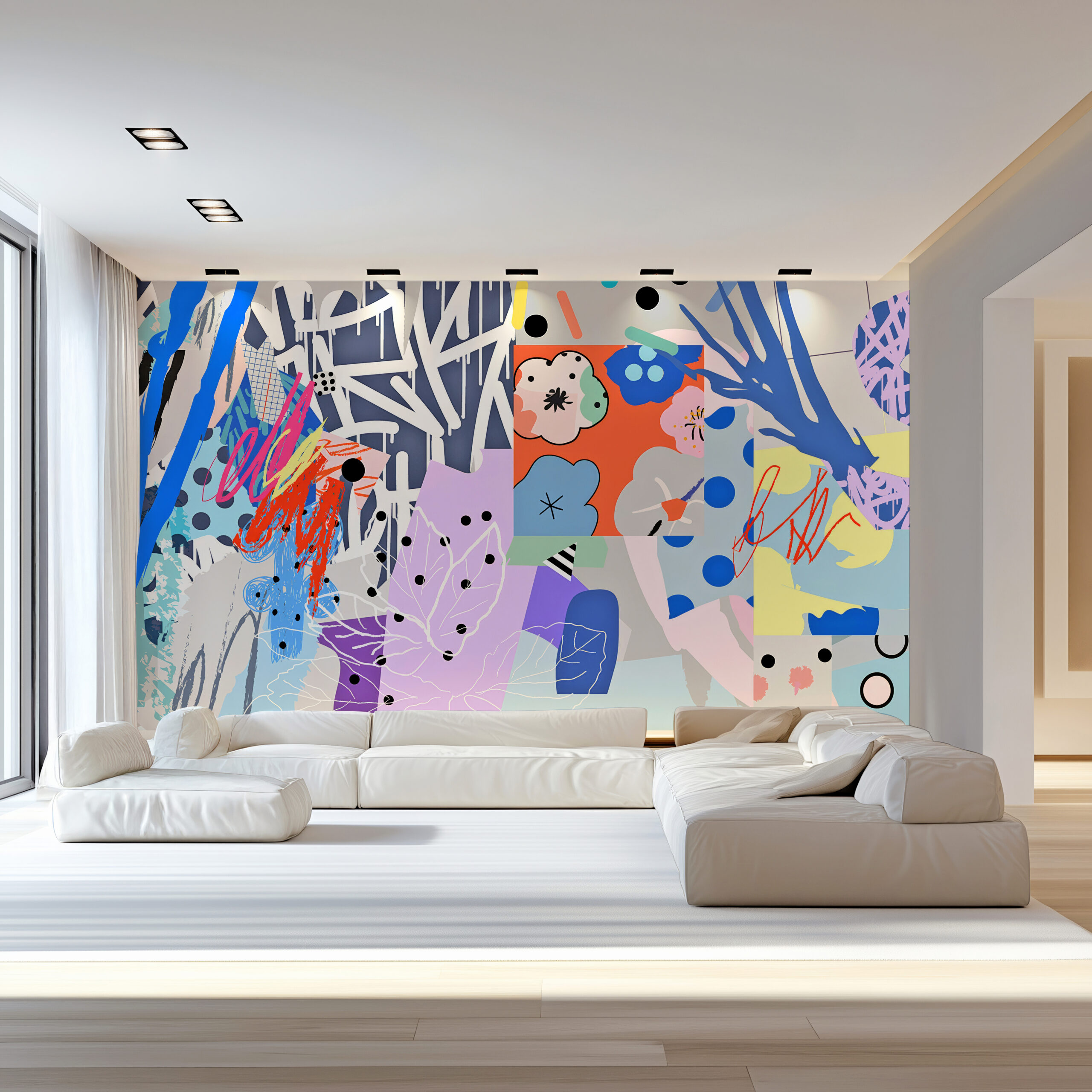 Papel de Colgadura ROSE SCRIPT – Made in Haus | Estilo y Elegancia Mural