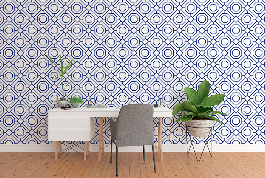 Mural Decorativo Madisson Azul Ceruleo – Made in Haus | Transforma tu Espacio