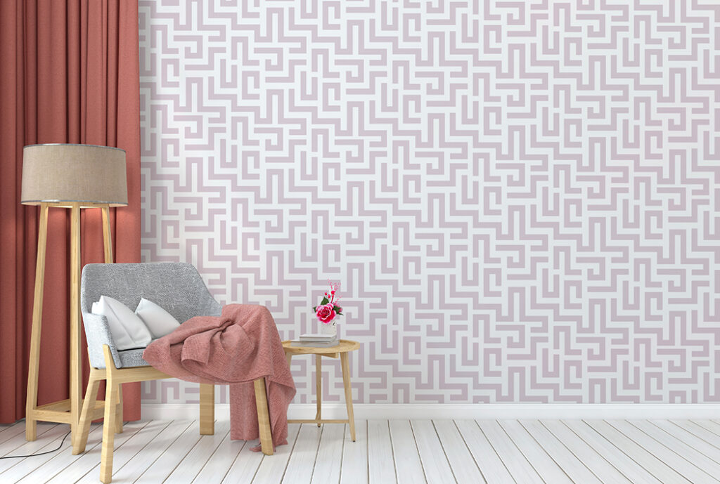 Papel de Colgadura Laberinto Merengatta – Made in Haus | Estilo y Elegancia Mural