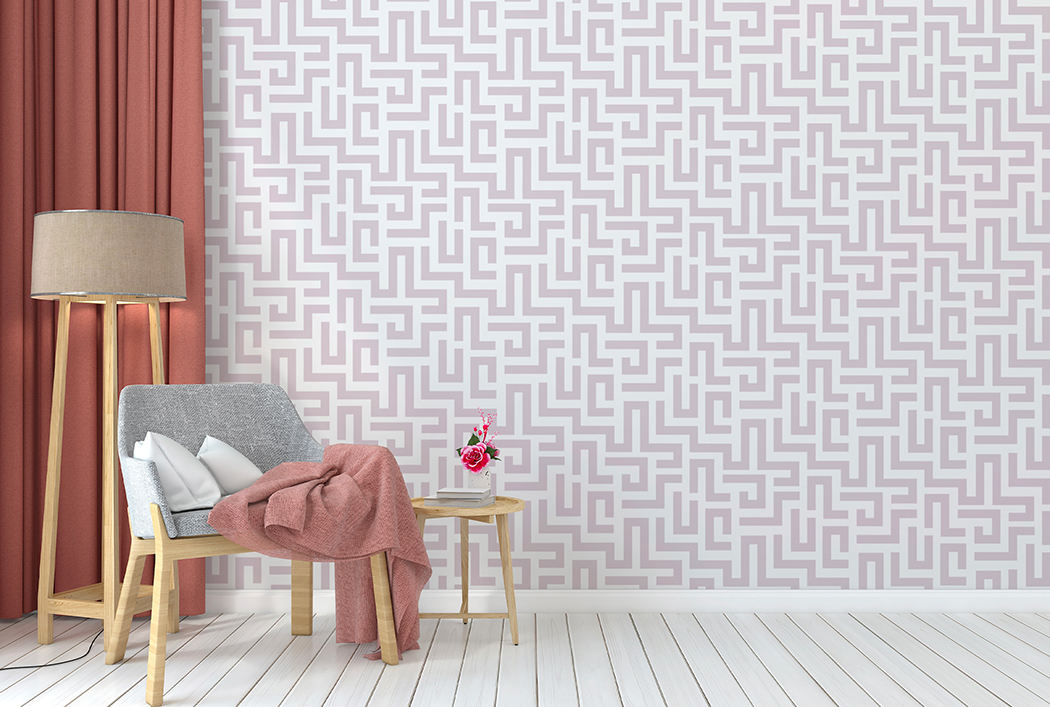 Papel de Colgadura Laberinto Merengatta – Made in Haus | Estilo y Elegancia Mural · imagen 1