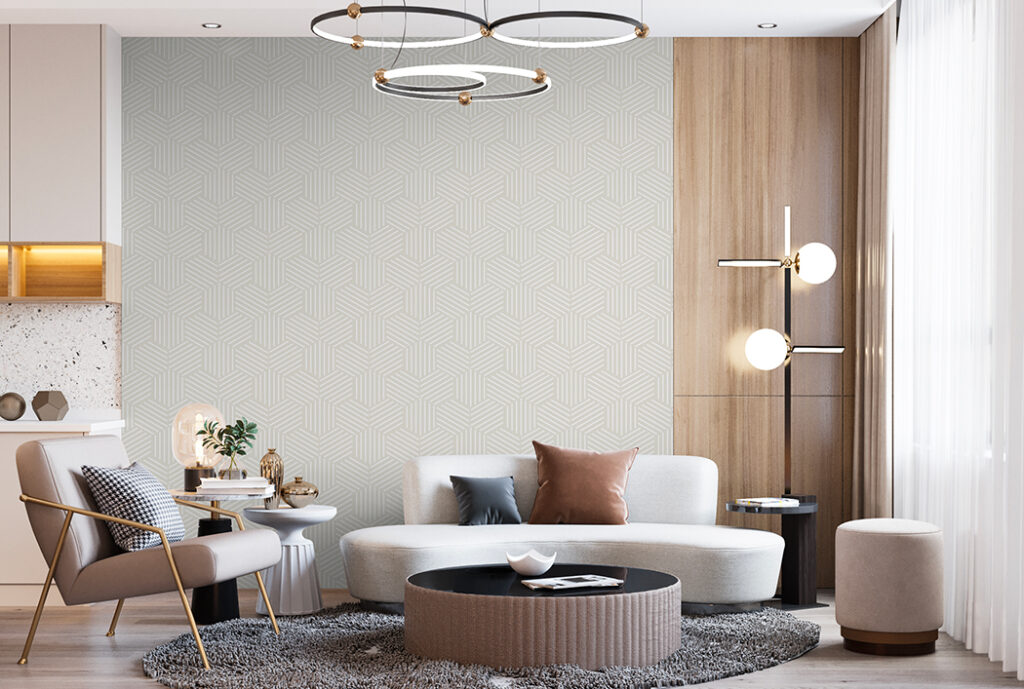 Papel de Colgadura Tejido Beige – Made in Haus | Estilo y Elegancia Mural