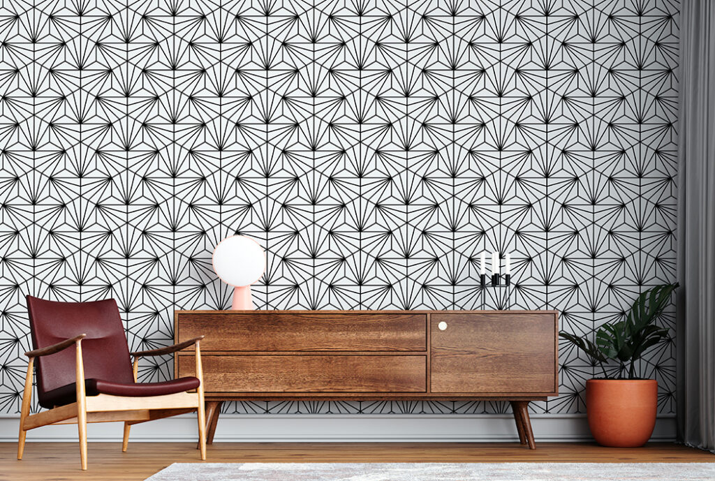 Papel de Colgadura Draco Negro – Made in Haus | Estilo y Elegancia Mural