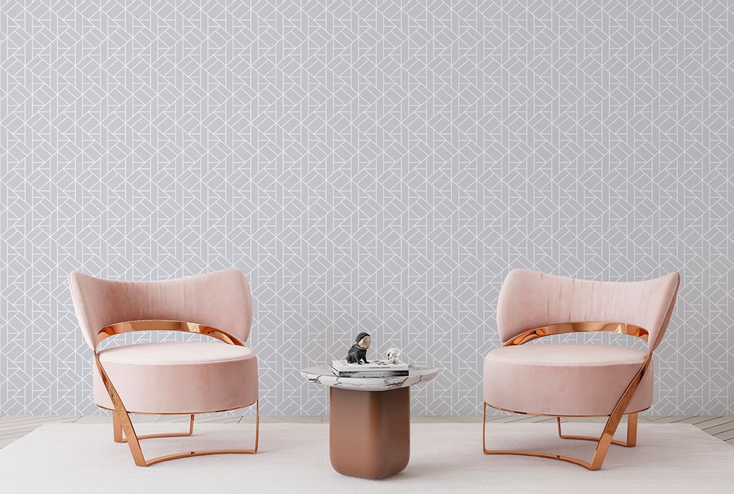 Papel Tapiz Exclusivo Boreal Gris – Made in Haus | Diseño Único para tus Paredes · imagen 1