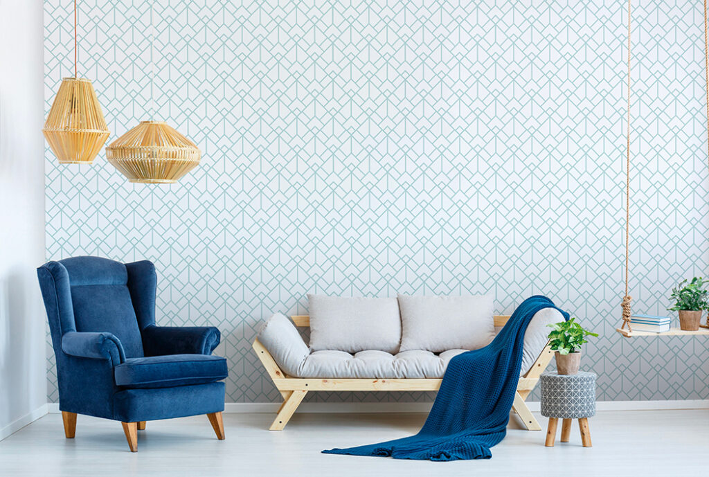 Papel Tapiz Chameleon Turquesa – Made in Haus | Arte en cada Pared