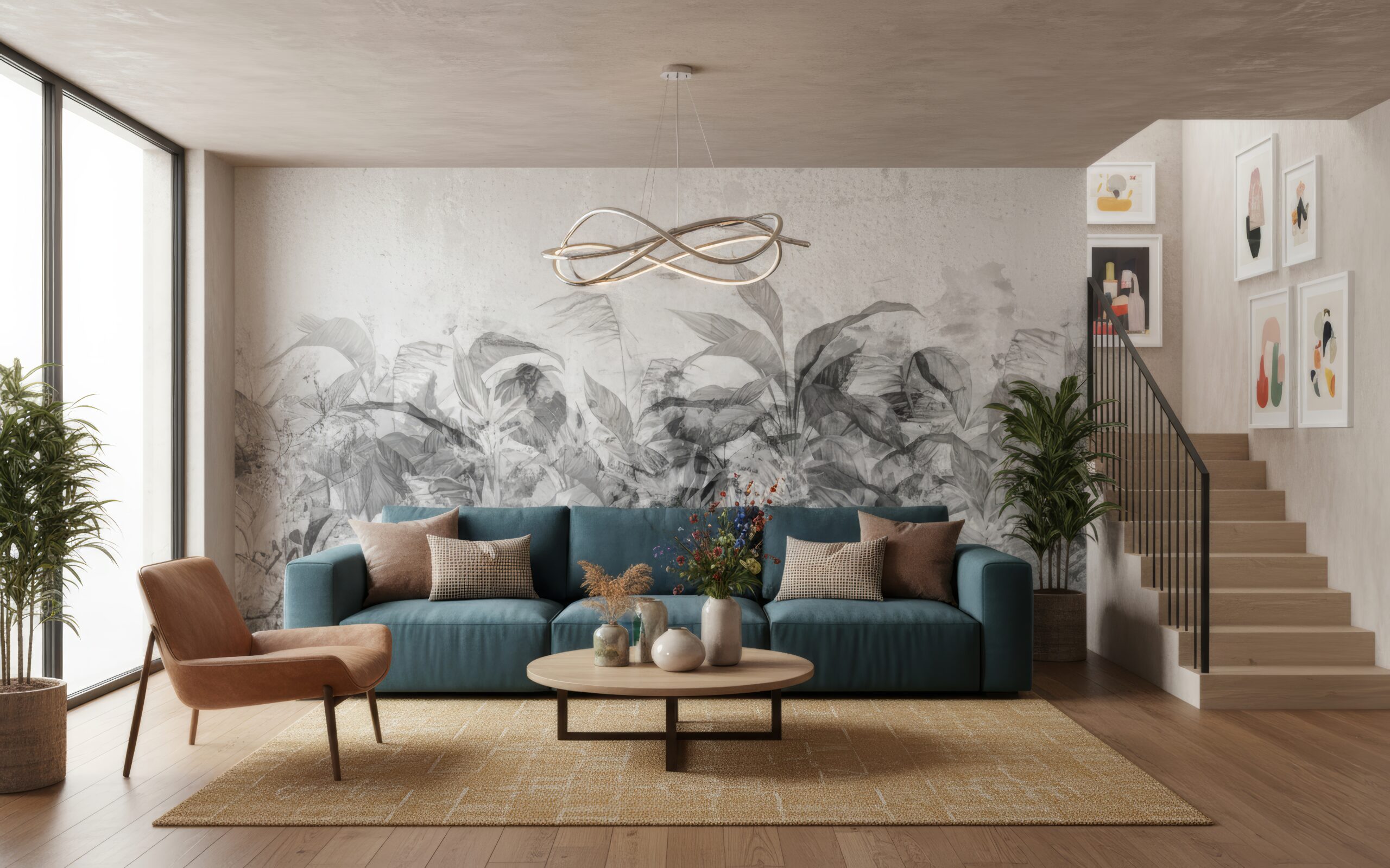 Papel Tapiz Exclusivo HORIZONTE – Made in Haus | Diseño Único para tus Paredes · imagen 1