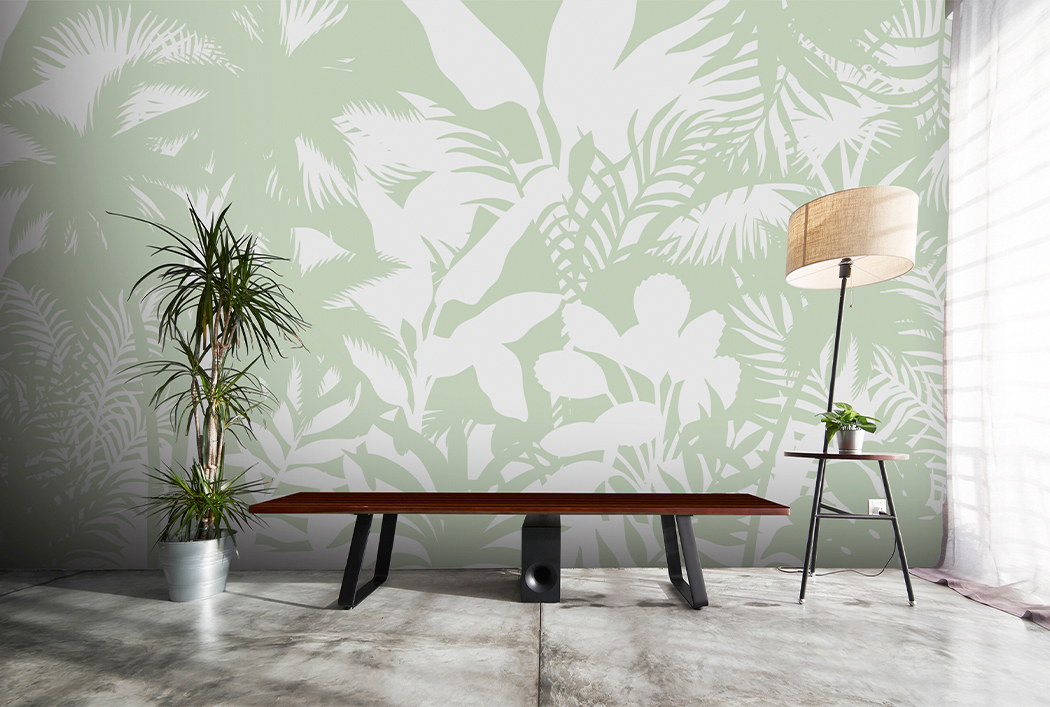 Papel Tapiz Exclusivo Tropicalia Menta – Made in Haus | Diseño Único para tus Paredes · imagen 1