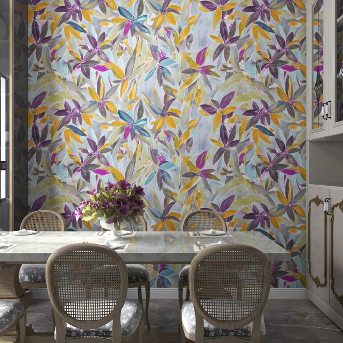 Papel Tapiz Exclusivo Chiloe Violeta – Made in Haus | Diseño Único para tus Paredes · imagen 1