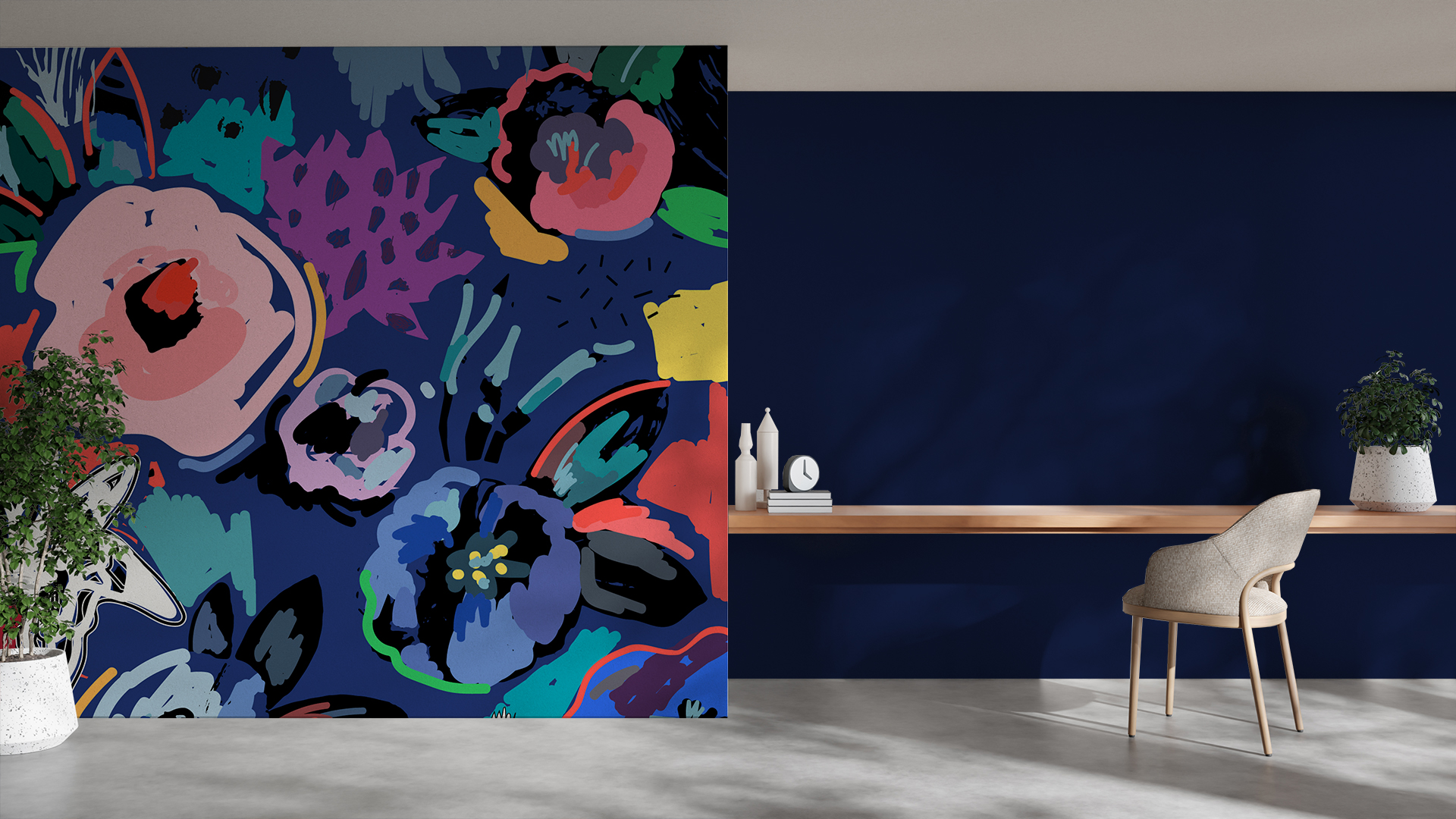 Revestimiento Mural JARDÍN NOCTURNO – Made in Haus | Instalado en Bogotá