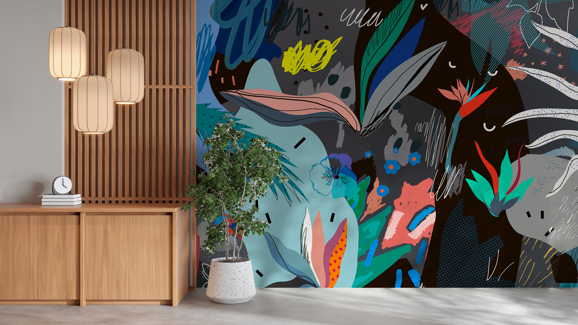 Papel Tapiz Exclusivo MIM-007 MISTERIO – Made in Haus | Diseño Único para tus Paredes