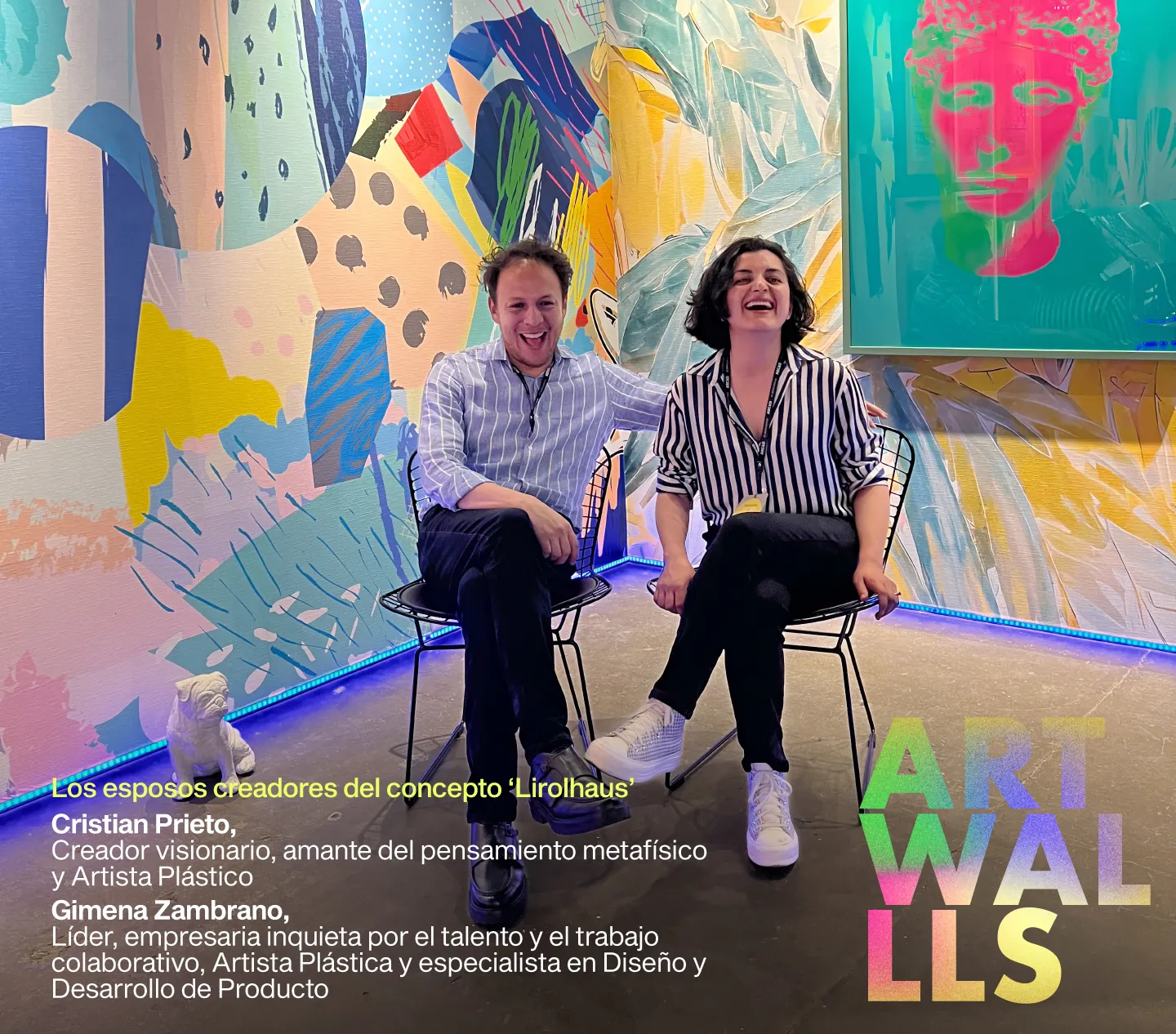Gimena y Cristian fundadores de Lirolhaus Bogotá