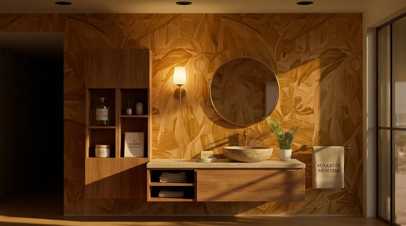 Papel de colgadura premium para baño — Lirolhaus Bogotá
