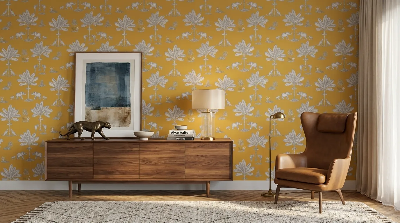 Papel de colgadura de lujo para sala — Lirolhaus Bogotá